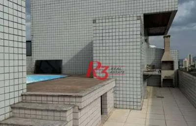 Cobertura à venda, 324 m² por r$ 1.500.000,00 - aparecida - santos/sp