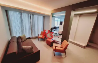 Apartamento com 1 dormitório à venda, 48 m² por r$ 450.000,00 - embaré - santos/sp