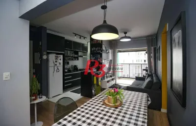 Apartamento com 2 quartos à venda, 63 m² por r$ 700.000 - marapé - santos/sp