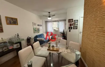 Apartamento com 2 dormitórios à venda, 84 m² por r$ 456.000,00 - marapé - santos/sp
