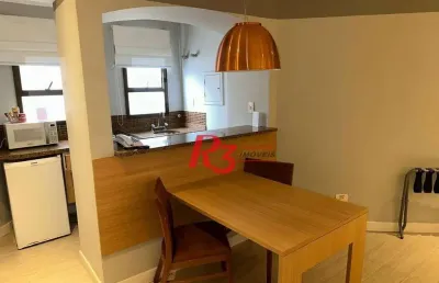 Flat com 1 quarto à venda na Rua Bahia, 174, Gonzaga, Santos