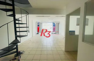 Loja para alugar, 190 m² por r$ 8.000,00/mês - centro - santos/sp