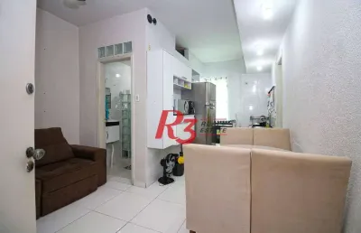 Apartamento à venda, 50 m² por r$ 310.000,00 - josé menino - santos/sp