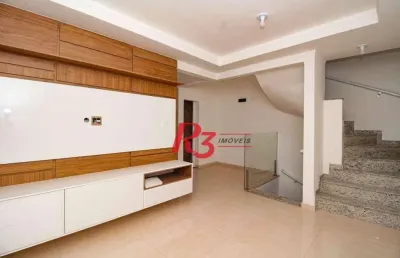 Village à venda, 103 m² por r$ 670.000,00 - campo grande - santos/sp