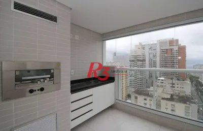 Apartamento para alugar, 101 m² por r$ 9.000,02/mês - gonzaga - santos/sp
