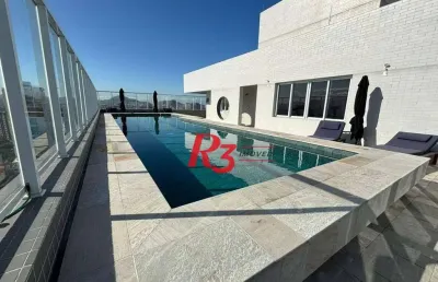 Apartamento mobiliado novo  com 2 suites lazer total para locação   por r$ 7.200/mês - boqueirão - santos/sp
