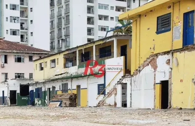 Terreno, 350 m² - venda por r$ 2.700.000,00 ou aluguel por r$ 15.400,00/mês - vila belmiro - santos/sp