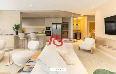 Apartamento à venda, 175 m² por r$ 2.545.595,31 - ponta da praia - santos/sp