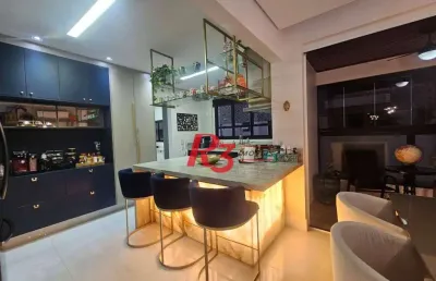 Apartamento com 3 dormitórios à venda, 120 m² por r$ 1.650.000,00 - pompéia - santos/sp