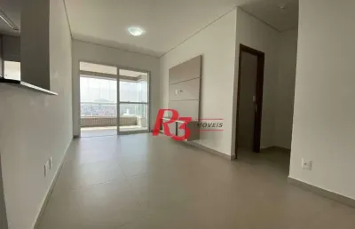 Apartamento com 1 dormitório para alugar, 60 m² por r$ 5.520,00/mês - boqueirão - santos/sp