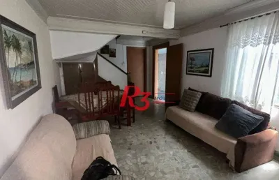 Casa com 6 dormitórios, 223 m² - venda por r$ 900.000,00 ou aluguel por r$ 8.410,60/mês - vila matias - santos/sp