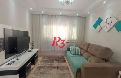 Apartamento com 2 dormitórios à venda, 66 m² por r$ 400.000,00 - embaré - santos/sp