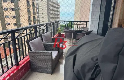 Apartamento à venda, 190 m² por r$ 1.899.000,00 - aparecida - santos/sp