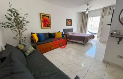 Studio para alugar, 50 m² por r$ 3.000,02/mês - ponta da praia - santos/sp