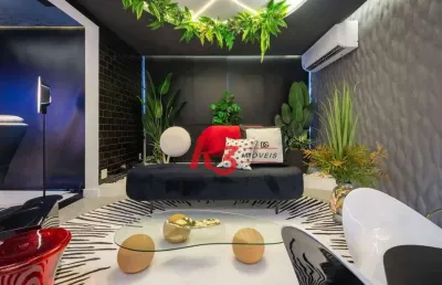 Apartamento amplo com design premiado de frente para o mar no gonzaga