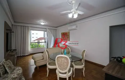 Apartamento para alugar, 125 m² por r$ 5.500,02/mês - boqueirão - santos/sp