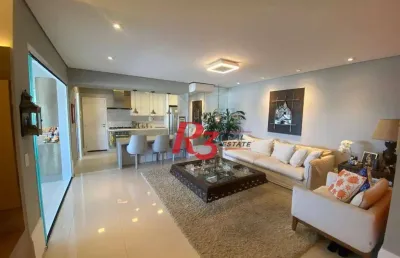 Apartamento, 167 m² - venda por r$ 2.850.000,00 ou aluguel por r$ 21.900,00/mês - boqueirão - santos/sp