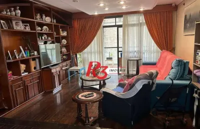 Apartamento com 3 quartos à venda, 165 m² por r$ 850.000 - gonzaga - santos/sp