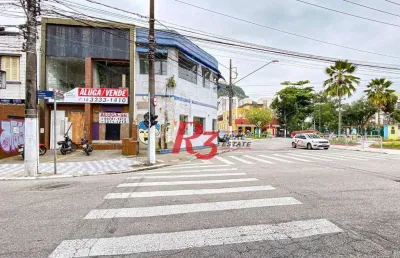 Loja para alugar, 334 m² por r$ 28.362,81/mês - marapé - santos/sp