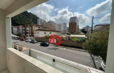 Apartamento com 3 dormitórios à venda, 87 m² por r$ 395.000,00 - marapé - santos/sp