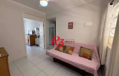 Apartamento com 1 dormitório à venda, 39 m² por r$ 365.000,00 - ponta da praia - santos/sp