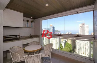 Apartamento à venda, 232 m² por r$ 3.800.000,00 - embaré - santos/sp