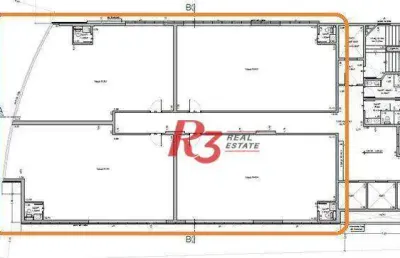 Andar corporativo para alugar, 492 m² por r$ 38.431,26/mês - vila matias - santos/sp