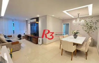 Apartamento à venda, 145 m² por r$ 1.350.000,00 - pompéia - santos/sp