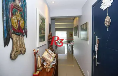 Apartamento à venda, 109 m² por r$ 1.370.000,00 - gonzaga - santos/sp