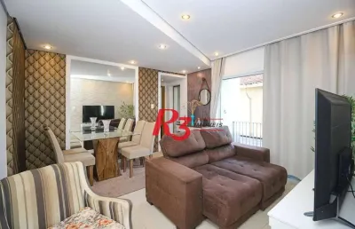 Apartamento com 2 dormitórios à venda, 70 m² por r$ 380.000,00 - vila belmiro - santos/sp