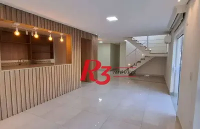 Casa com 4 dormitórios, 380 m2 - venda por r$ 1.590.000 ou aluguel por r$ 12.818 - embaré - santos/sp