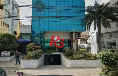 Sala para alugar, 115 m² por r$ 4.500,02/mês - gonzaga - santos/sp