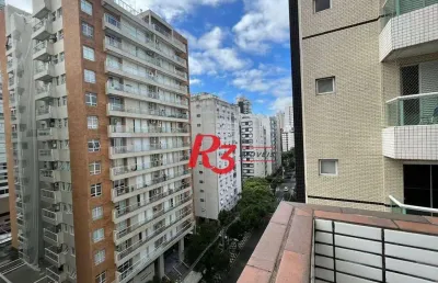Apartamento para alugar, 45 m² por r$ 3.300,00/mês - gonzaga - santos/sp