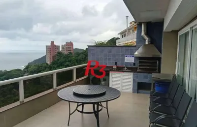 Cobertura à venda, 255 m² por r$ 3.180.000,00 - balneário mar casado - guarujá/sp