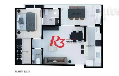 Apartamento à venda, 54 m² por r$ 675.000,00 - boqueirão - santos/sp