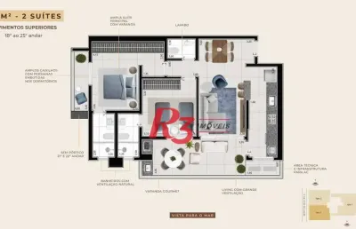 Apartamento à venda, 89 m² por r$ 1.427.618,54 - boqueirão - santos/sp