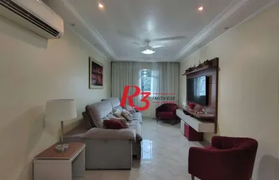 Apartamento com 2 dormitórios à venda, 142 m² por r$ 600.000,00 - marapé - santos/sp
