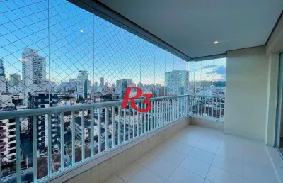 Apartamento para alugar, 111 m² por r$ 5.700,00/mês - encruzilhada - santos/sp
