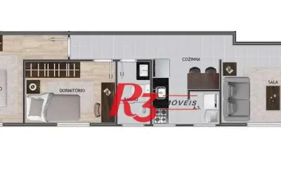 Apartamento à venda, 50 m² por r$ 385.900,00 - macuco - santos/sp