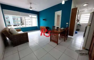 Apartamento à venda, 51 m² por r$ 375.000,00 - pompéia - santos/sp