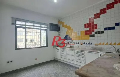 Sala sobre loja para alugar, 70 m² por r$ 3.200/mês - ponta da praia - santos/sp