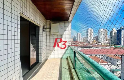 Apartamento à venda, 150 m² por r$ 1.200.000,00 - embaré - santos/sp