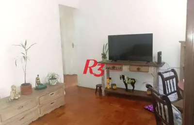 Apartamento com 2 dormitórios à venda, 60 m² por r$ 360.000,00 - gonzaga - santos/sp