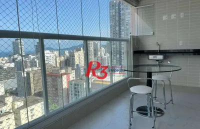 Apartamento à venda, 99 m² por r$ 1.880.000,00 - gonzaga - santos/sp