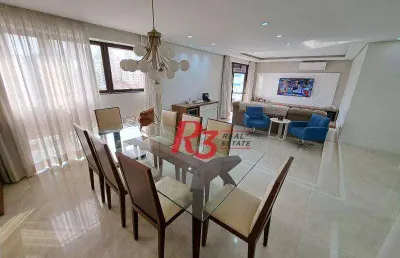 Apartamento com 3 dormitórios à venda, 183 m² por r$ 1.700.000,00 - pompéia - santos/sp