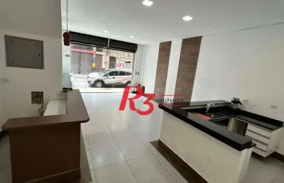 Loja para alugar, 140 m² por r$ 5.000,00/mês - centro - santos/sp