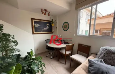 Village à venda, 104 m² por r$ 540.000,00 - vila mathias - santos/sp