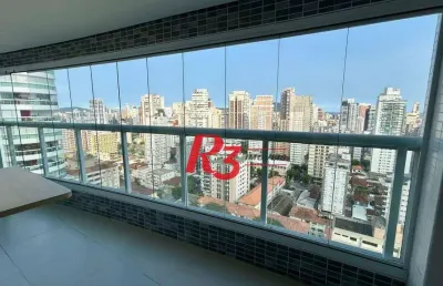 Apartamento com 2 dormitórios para alugar, 65 m² por r$ 7.500,00/mês - vila rica - santos/sp