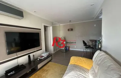 Apartamento com 2 dormitórios à venda, 70 m² por r$ 900.000,00 - vila belmiro - santos/sp
