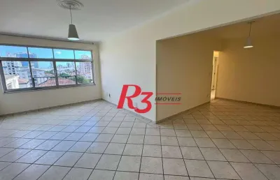 Apartamento com 3 dormitórios para alugar, 127 m² por r$ 4.250,00/mês - aparecida - santos/sp
